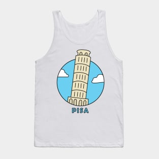 Leaning Tower of Pisa Tank Top